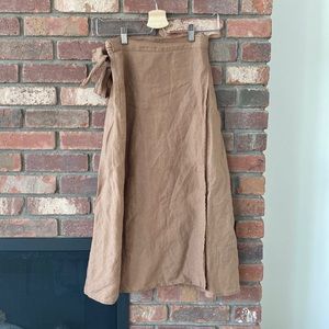 Lenok Linen Wrap Skirt